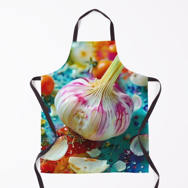 Item preview, Purple garlic on a colorful background designed and sold by Mianku | Für das Leben.
