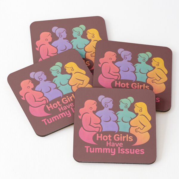 Item preview, Hot Girls Have Tummy Issues – Funny IBS & Digestive Humor Design designed and sold by Millsoft.