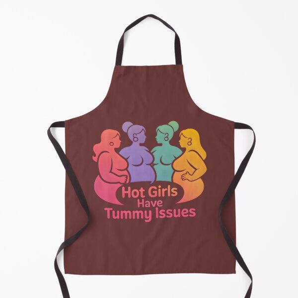 Item preview, Hot Girls Have Tummy Issues – Funny IBS & Digestive Humor Design designed and sold by Millsoft.