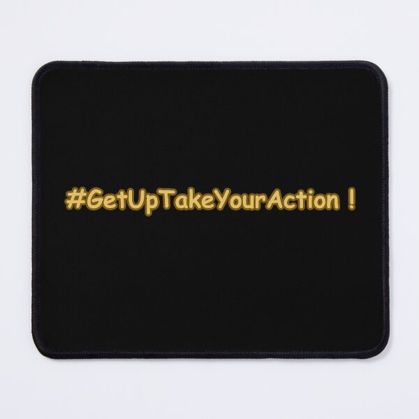 Item preview, Hashtag GetUpTakeYourAction – Take Action Now Motivational Hustle Quote Typography designed and sold by CapriCreatives.