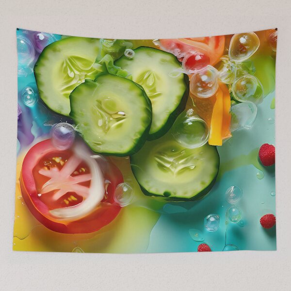 Item preview, A burst of fresh vegetables in vibrant colors designed and sold by Mianku | Für das Leben.