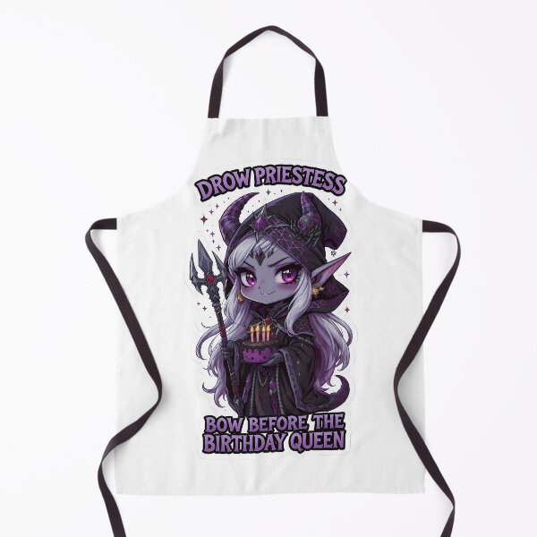 Item preview, Chibi Drow Priestess Cute Fantasy Birthday Dark Elf Art designed and sold by RpgTools.