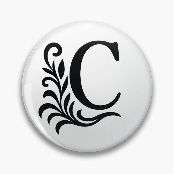 Item preview, Ornamental Letter C – Elegant Floral Monogram designed and sold by luckyyouth.