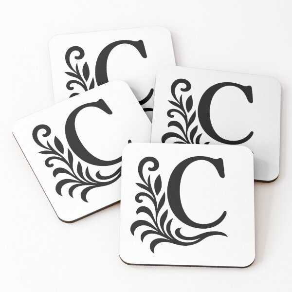 Item preview, Ornamental Letter C – Elegant Floral Monogram designed and sold by luckyyouth.