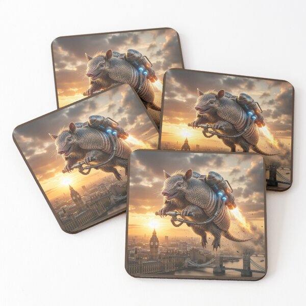 Item preview, Armadillo Makes Himself at Home in London designed and sold by Tridentulus.