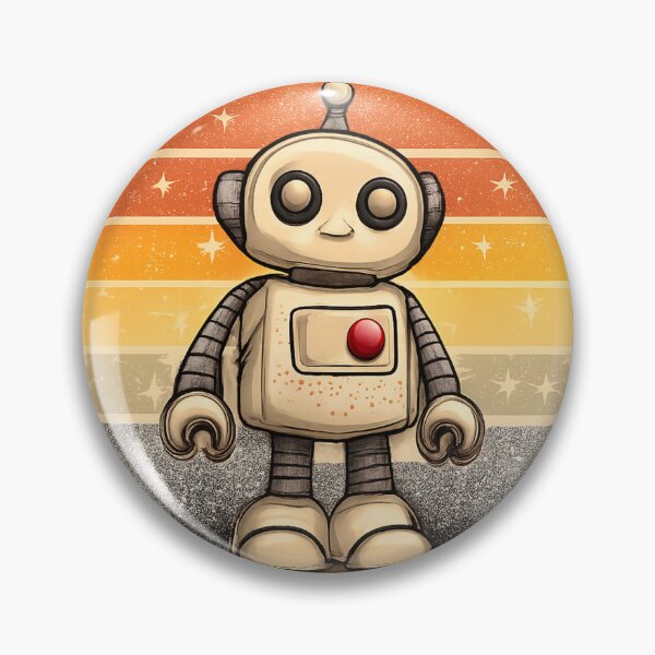 Item preview, Minimalist Retro Robot designed and sold by DesignShopAD.
