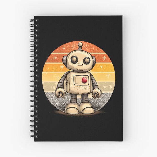 Item preview, Minimalist Retro Robot designed and sold by DesignShopAD.