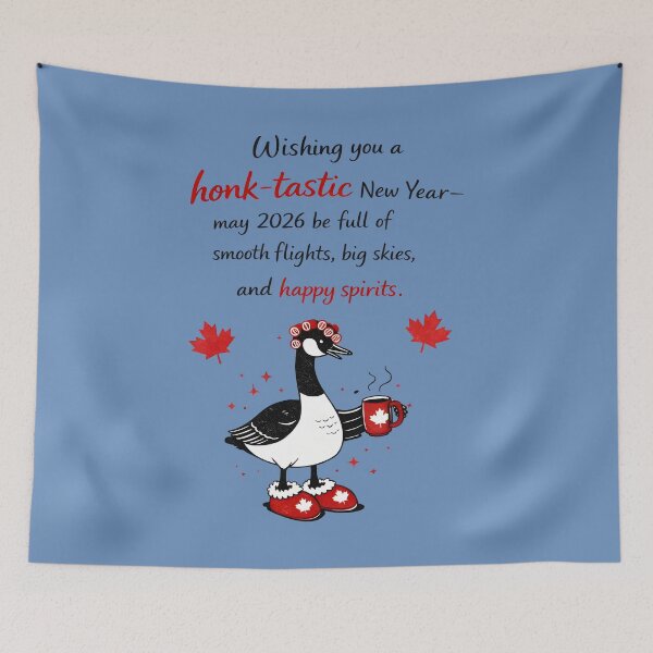 Item preview, Canadian New Year Goose Honktastic  designed and sold by HowToCanadian.