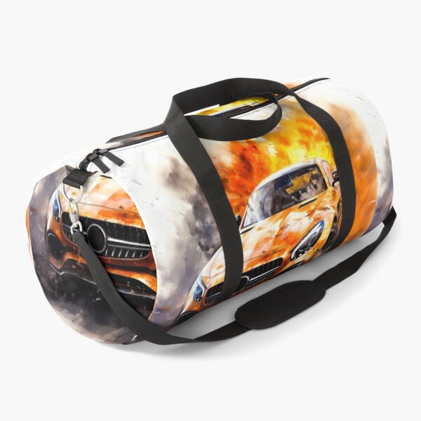 Item preview, Bright coupe emerging from cinematic blast on white background designed and sold by RevUpDesign.