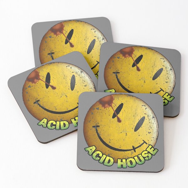 Item preview, Smiley Acid House Grunge – Dark Happy Face Rave Underground Style designed and sold by SpainDesign77.