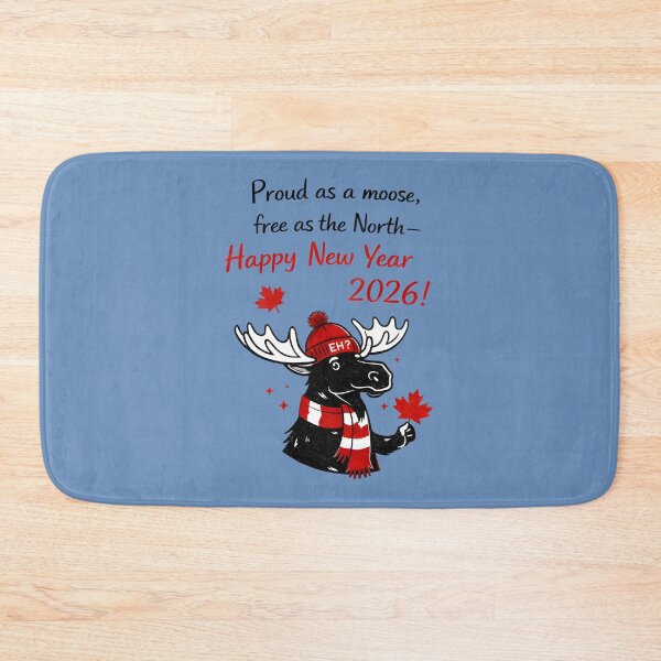 Item preview, Canadian New Year Moose designed and sold by HowToCanadian.