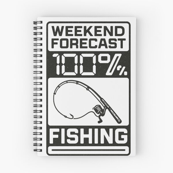 Item preview, Weekend Forecast 100% Fishing Design designed and sold by EimSol.