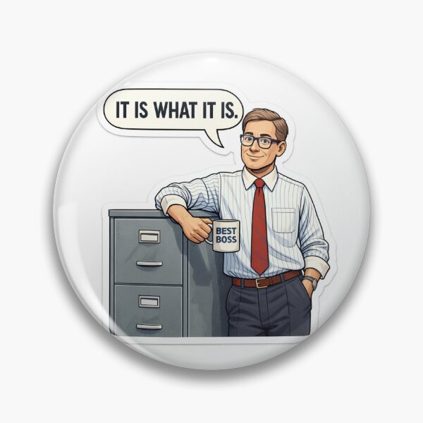 Item preview, Best Boss – 90s Corporate Manager Office Humor Sticker designed and sold by Monkizz-Desing.