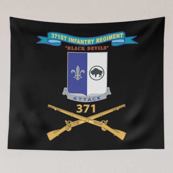 Item preview, Army - 371st Infantry Regiment - Black Devils (V0) w Ribbon - Br X 300 designed and sold by Military Insignia Products.