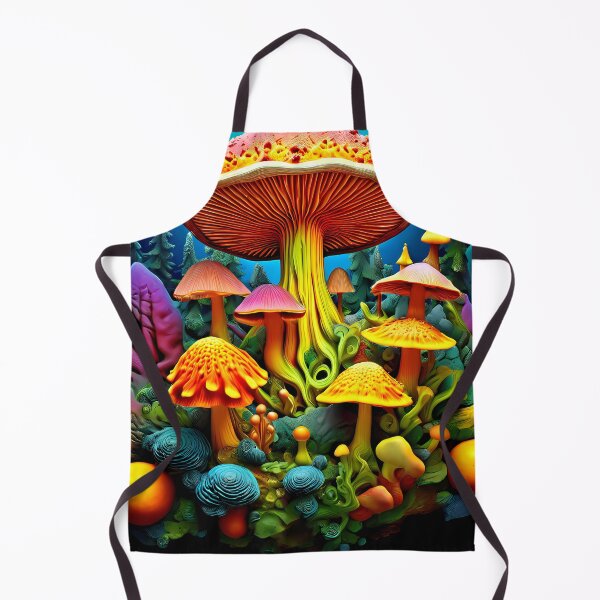 Item preview, Imaginative mushroom landscape in vibrant colors designed and sold by Mianku | Für das Leben.