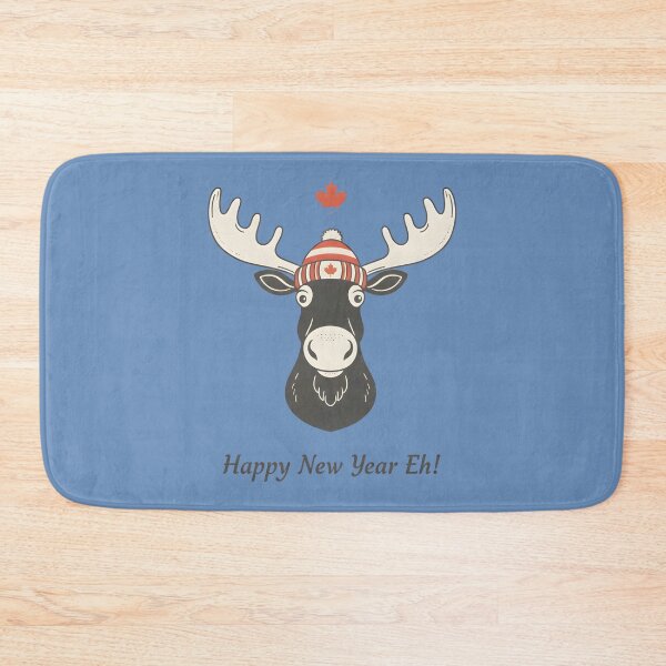 Item preview, Canadian Happy New Year Eh Moose designed and sold by HowToCanadian.