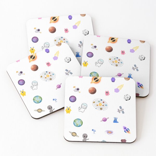 Item preview, Cute Space Universe Doodles | Kawaii Planets, Aliens & Astronauts designed and sold by Mousy17.