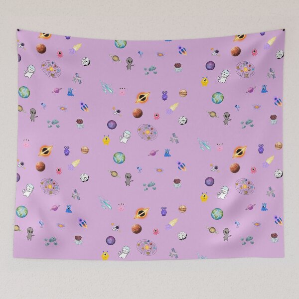 Item preview, Cute Space Universe Doodles | Kawaii Planets, Aliens & Astronauts designed and sold by Mousy17.