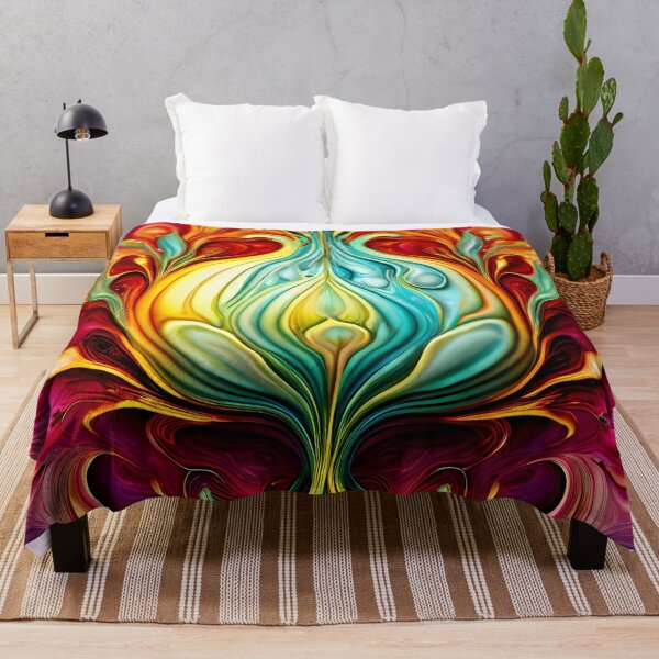 Item preview, Abstract interplay of colors in the floral design designed and sold by Mianku | Für das Leben.