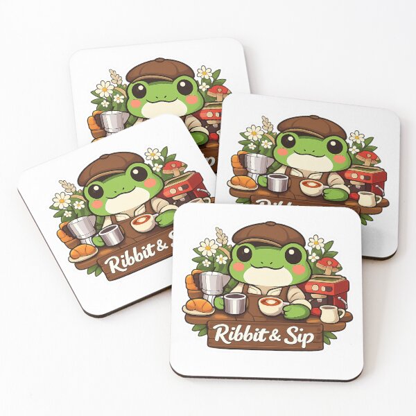 Item preview, Matcha Mood – Cute Frog Matcha Latte Cozy Sticker designed and sold by ApneaStore.