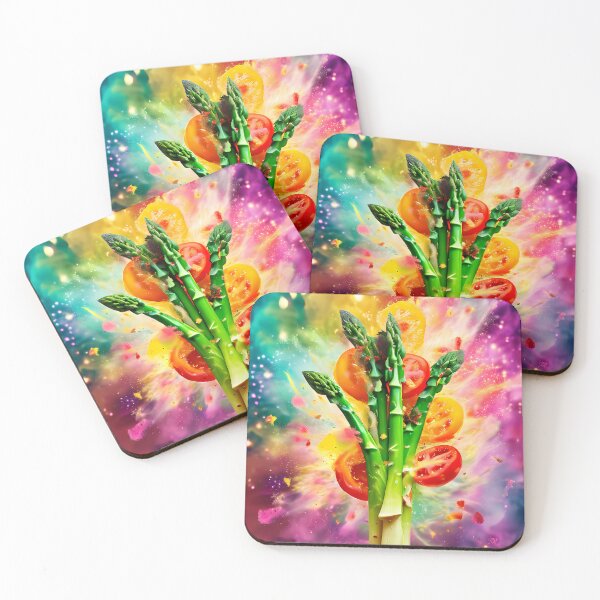 Item preview, Explosive explosion of color from asparagus and tomatoes designed and sold by Mianku | Für das Leben.
