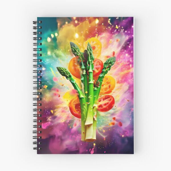 Item preview, Explosive explosion of color from asparagus and tomatoes designed and sold by Mianku | Für das Leben.