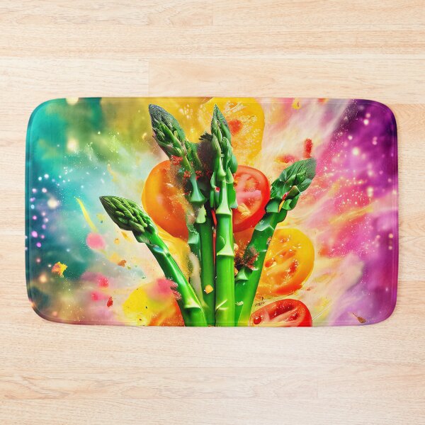 Item preview, Explosive explosion of color from asparagus and tomatoes designed and sold by Mianku | Für das Leben.