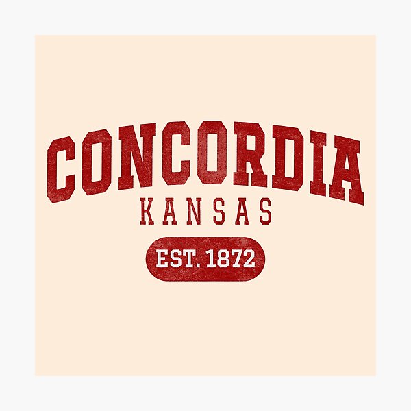 Item preview, Concordia Kansas Vintage Est. 1872 Retro Arched designed and sold by By Jonh.