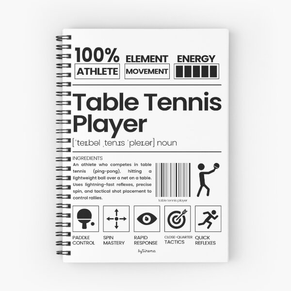 Item preview, Table Tennis Player || Jobs Series - Black designed and sold by bySirena.