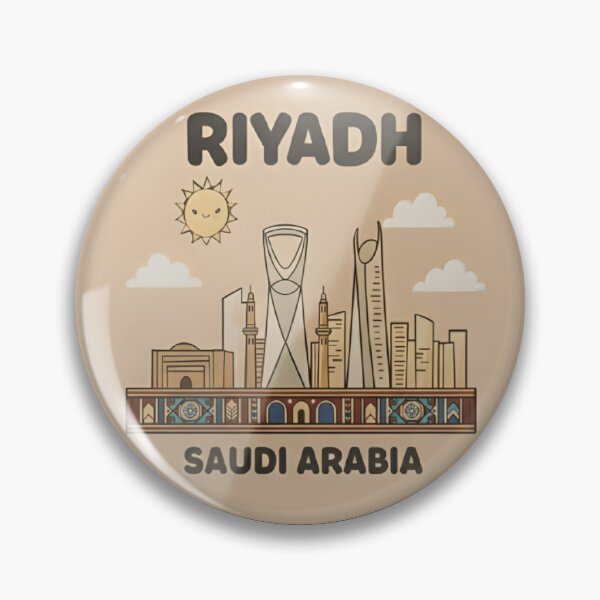 Item preview, RIYADH Saudi Arabia - Travel poster sticker designed and sold by SikanX.