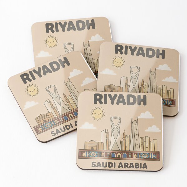 Item preview, RIYADH Saudi Arabia - Travel poster sticker designed and sold by SikanX.