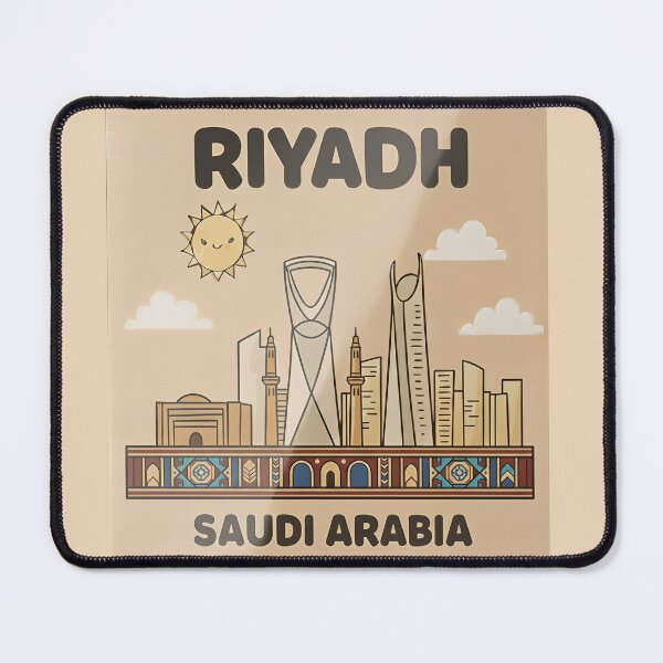 Item preview, RIYADH Saudi Arabia - Travel poster sticker designed and sold by SikanX.