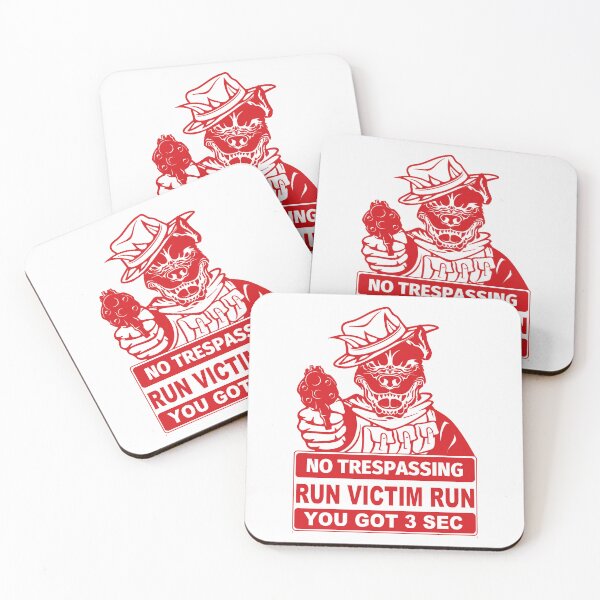Item preview, No Trepassing; Run Victim Run;  designed and sold by StickerApe.