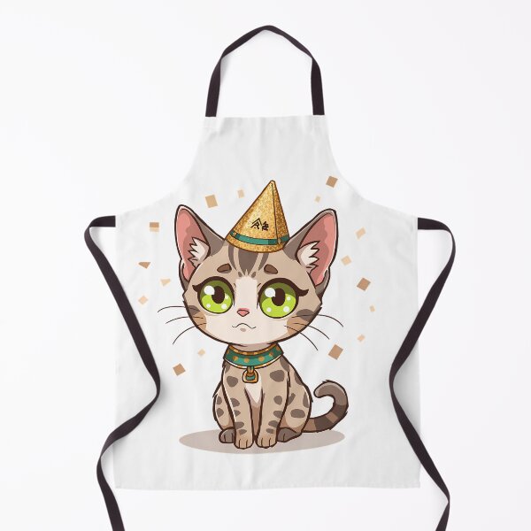 Item preview, Egyptian Mau Cat Ancient Aimless New Year Chibi Funny Spotted Cat Sarcastic Holiday designed and sold by GiftsForge.