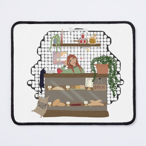 Item preview, cafe girl designed and sold by doodlemold.