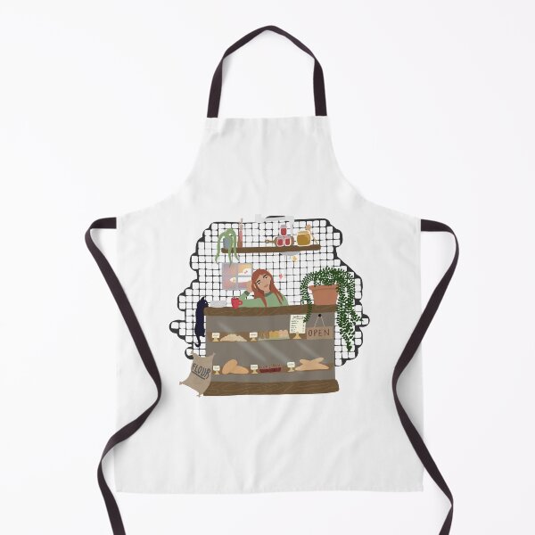 Item preview, cafe girl designed and sold by doodlemold.