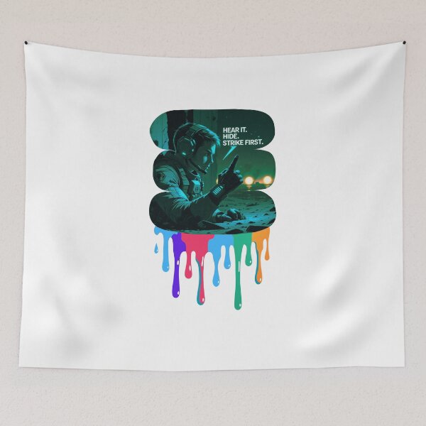 Item preview, Hide And Strike First shooter culture designed and sold by SloganSauce.