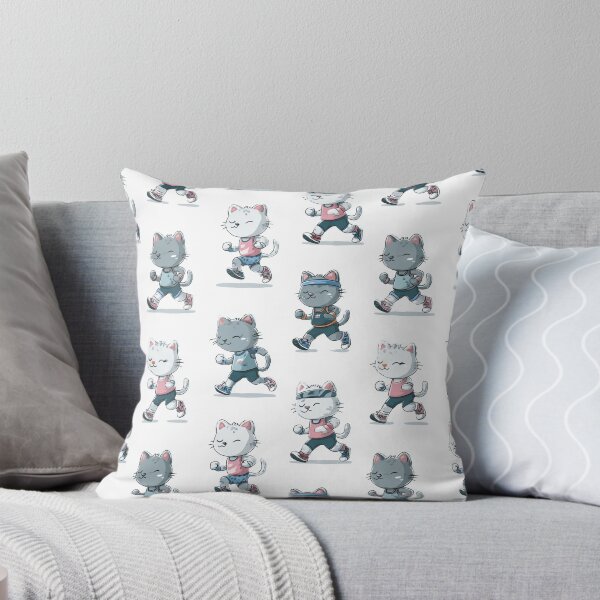 Artikelvorschau, Running Cat Pattern – Funny Jogging Cats Design for Runners     | Cat Lover | Running | Gift idea  entworfen und verkauft von VieUnique.