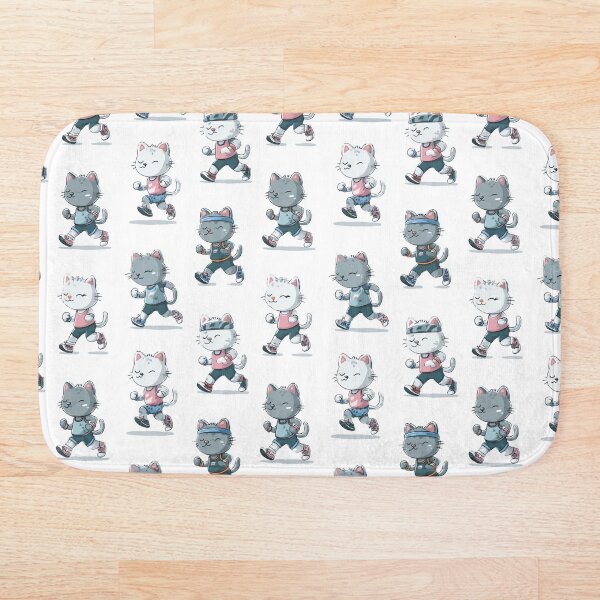 Item preview, Running Cat Pattern – Funny Jogging Cats Design for Runners     | Cat Lover | Running | Gift idea  designed and sold by VieUnique.