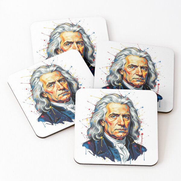 Item preview, Isaac Newton Painted Portrait – Classic Science Art Inspired Design designed and sold by AndresGB.