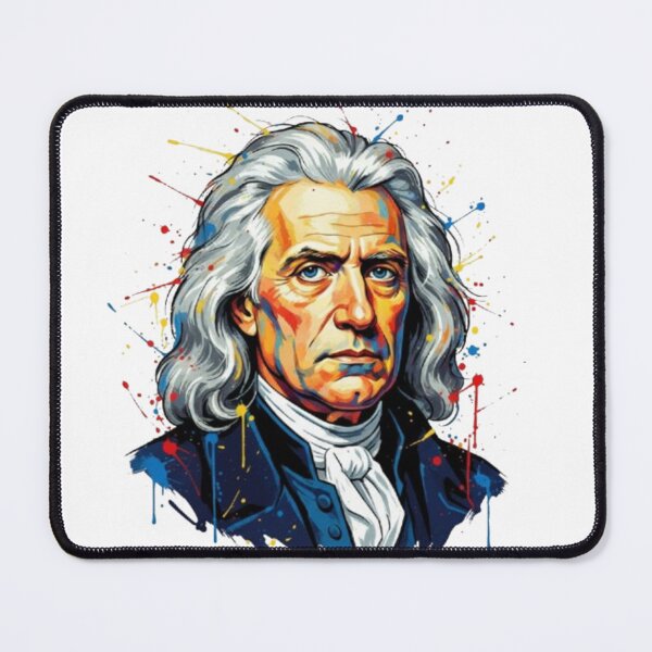 Item preview, Isaac Newton Painted Portrait – Classic Science Art Inspired Design designed and sold by AndresGB.