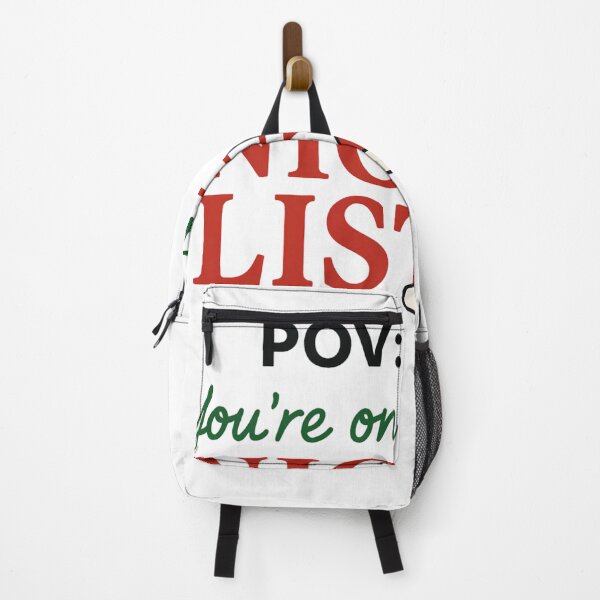 Item preview, POV You're on the Nice List Christmas Design designed and sold by Printiko.