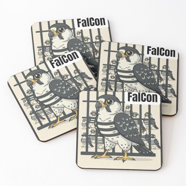 Item preview, Falcon ended up in jail without bail. designed and sold by DooDopper Designs.