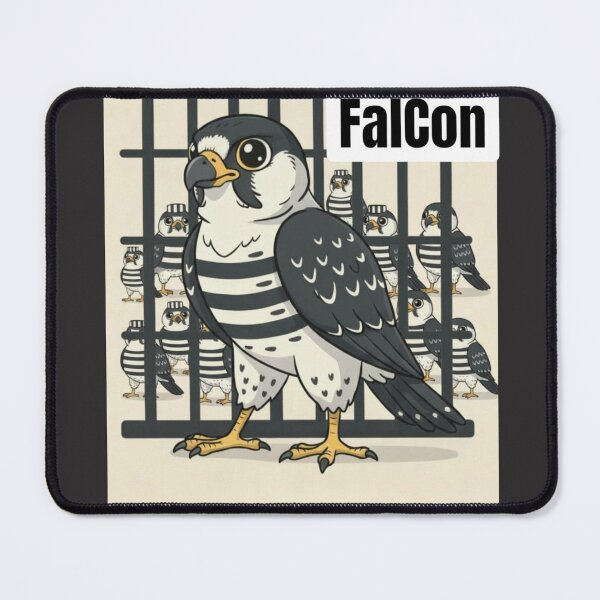Item preview, Falcon ended up in jail without bail. designed and sold by DooDopper Designs.