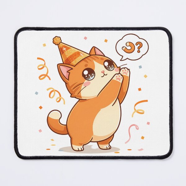 Item preview, Manx Cat Tailless Try New Year Chibi Funny No Tail Cat Sarcastic Holiday Design designed and sold by GiftsForge.