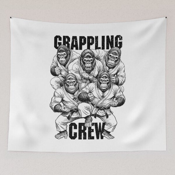 Item preview, Gorilla Jiu Jitsu Ju Jutsu MMA BJJ Funny Grappling Crew designed and sold by GrandeDuc.