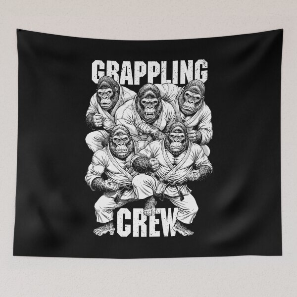 Item preview, Gorilla Jiu Jitsu Ju Jutsu MMA BJJ Funny Grappling Crew designed and sold by GrandeDuc.