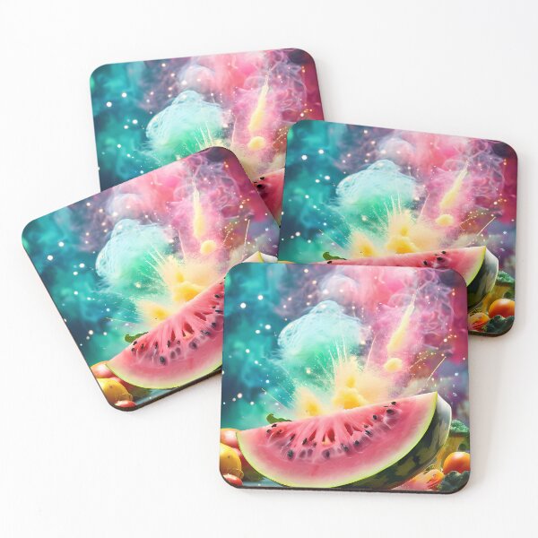 Item preview, Magical watermelon against a colorful background designed and sold by Mianku | Für das Leben.