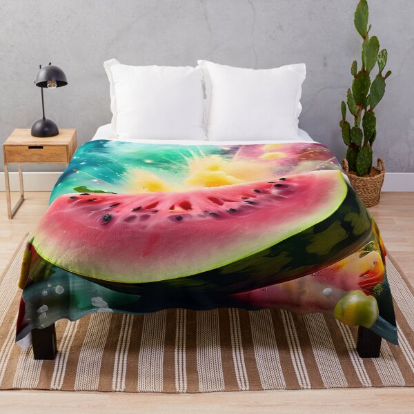 Item preview, Magical watermelon against a colorful background designed and sold by Mianku | Für das Leben.