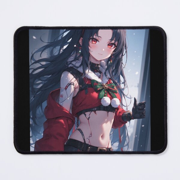 Item preview, Cyber anime girl at Christmas designed and sold by ArtsJulian.